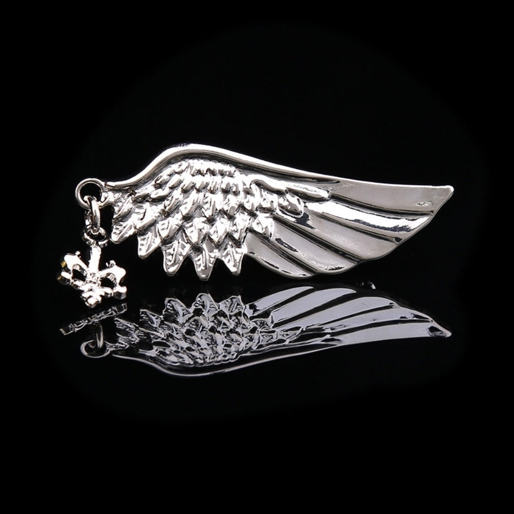 Retro Alloy Single Wing Shape Brooch Pin Men Jewelry Decor Clothes Accessories Image 3