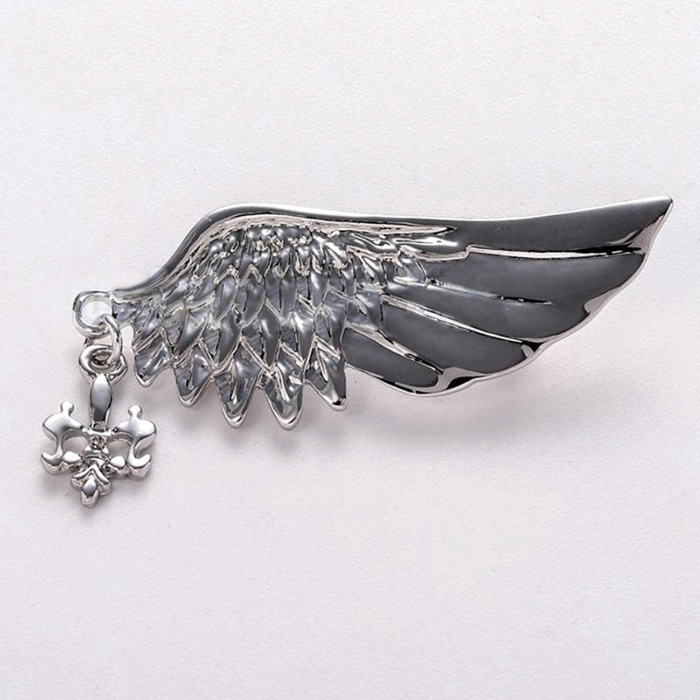 Retro Alloy Single Wing Shape Brooch Pin Men Jewelry Decor Clothes Accessories Image 10