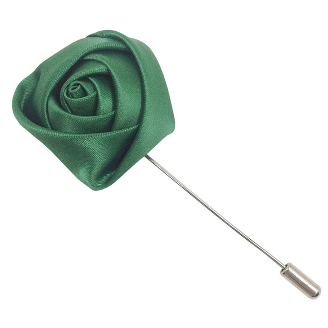 Brooch Pin Rose Design Eye-catching Cloth Boutonniere Brooch for Men Image 6