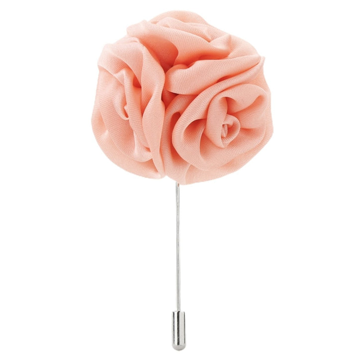 Brooch Rose Design Anti-deform Fabric Boutonniere Flower Stick for Men Image 1