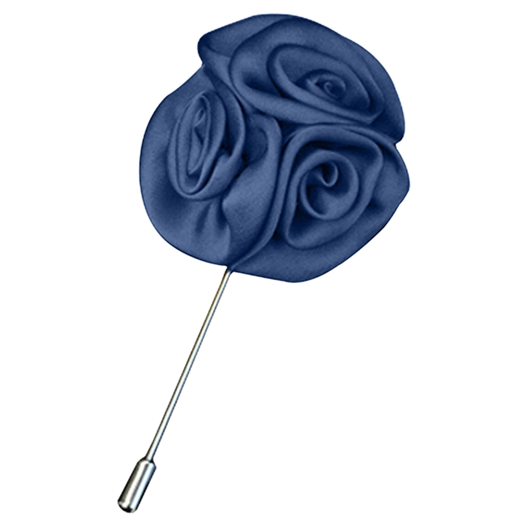 Brooch Rose Design Anti-deform Fabric Boutonniere Flower Stick for Men Image 11