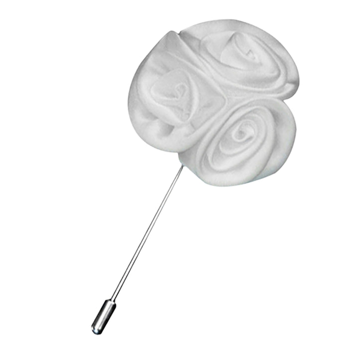 Brooch Rose Design Anti-deform Fabric Boutonniere Flower Stick for Men Image 12