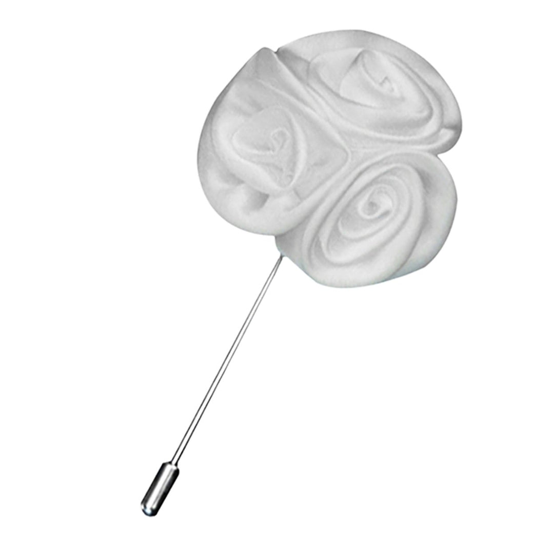 Brooch Rose Design Anti-deform Fabric Boutonniere Flower Stick for Men Image 1