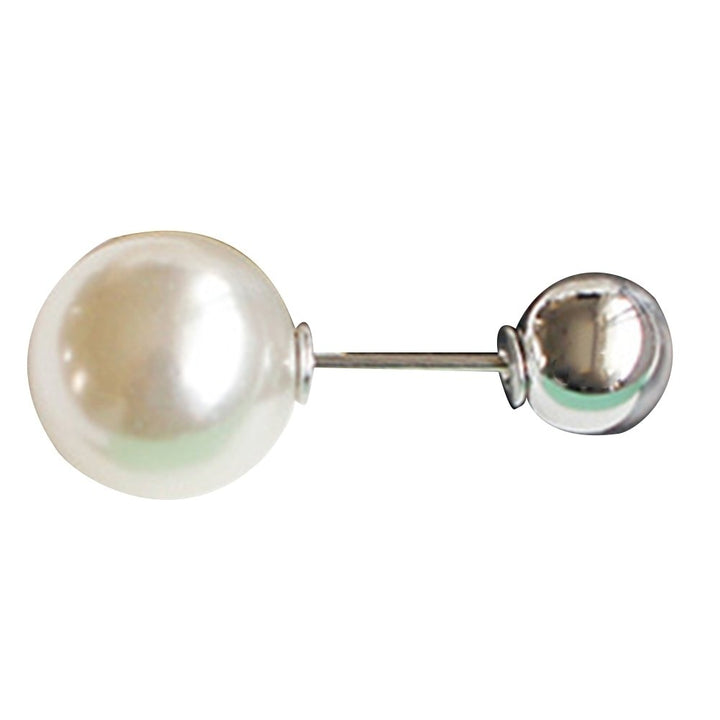 Women Fashion Double Faux Pearls Brooch Safty Pin Cardigan Shawl Clip Badge Gift Image 9