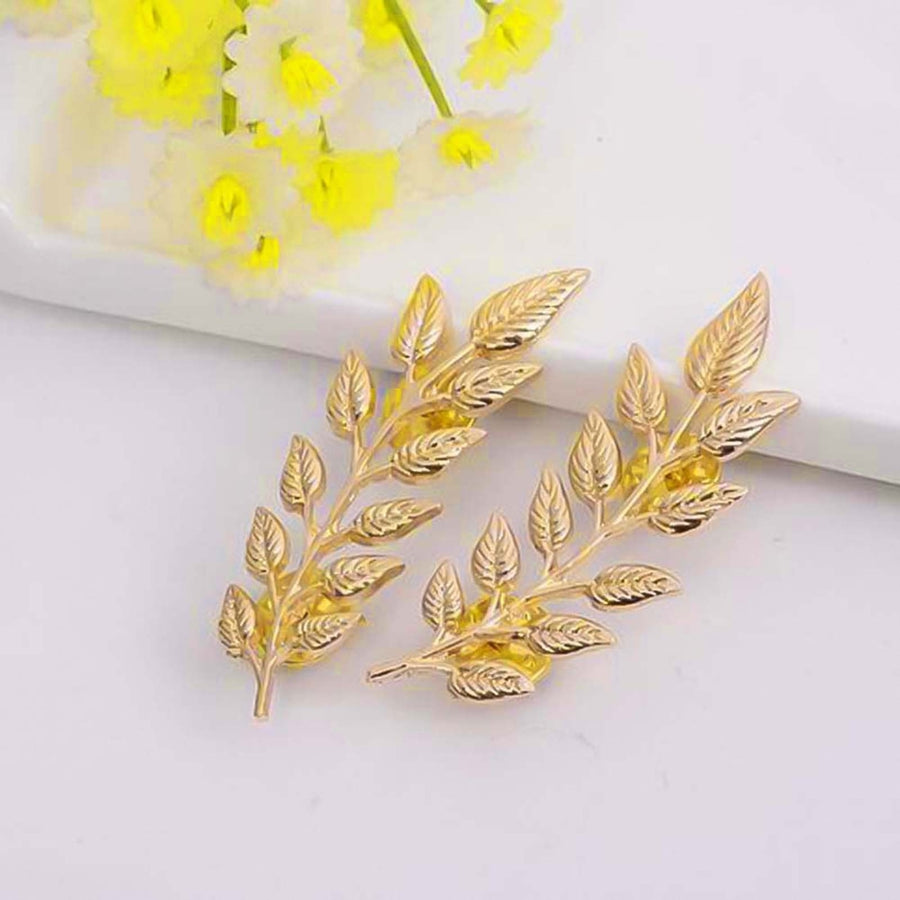 1 Pair Lapel Pin Lightweight Strong Construction Smooth Surface Dress Lapel Brooch for Evening Party Image 1