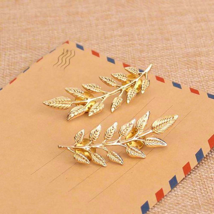 1 Pair Lapel Pin Lightweight Strong Construction Smooth Surface Dress Lapel Brooch for Evening Party Image 2
