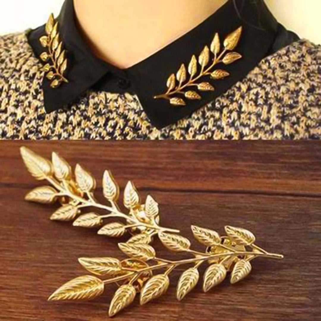 1 Pair Lapel Pin Lightweight Strong Construction Smooth Surface Dress Lapel Brooch for Evening Party Image 7