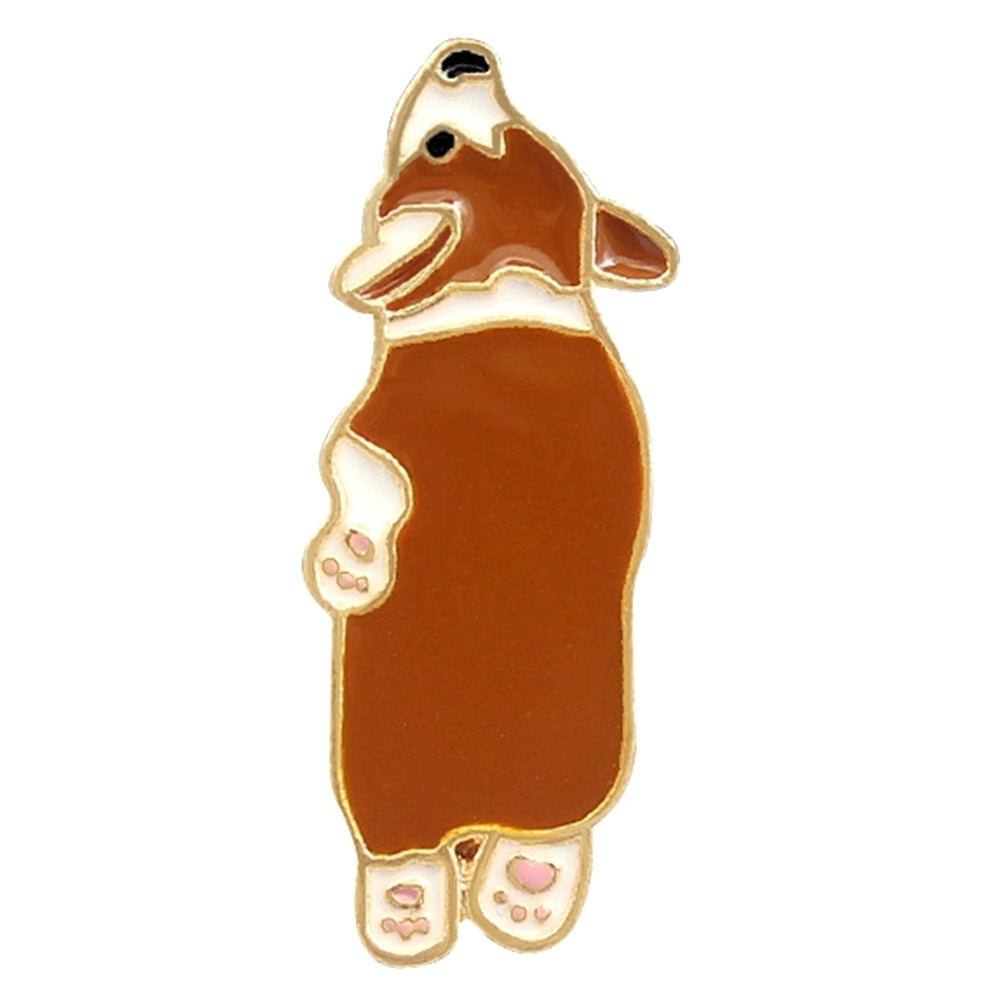 Cute Corgi Dog Enamel Brooch Pin Unisex Denim Jacket Collar Sweater Scarf Badge Image 11