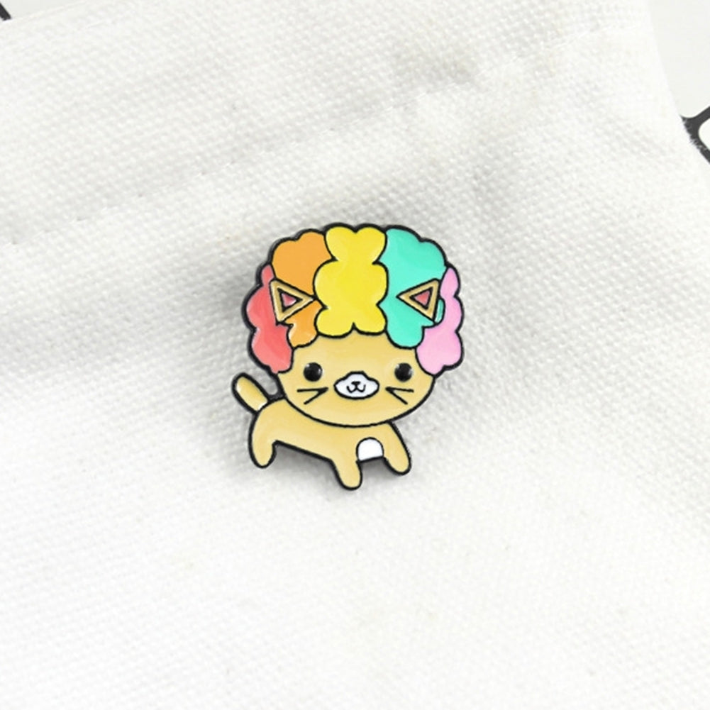 Curly Hair Cartoon Dog Enamel Brooch Pin Denim Jacket Collar Backpack Badge Image 9