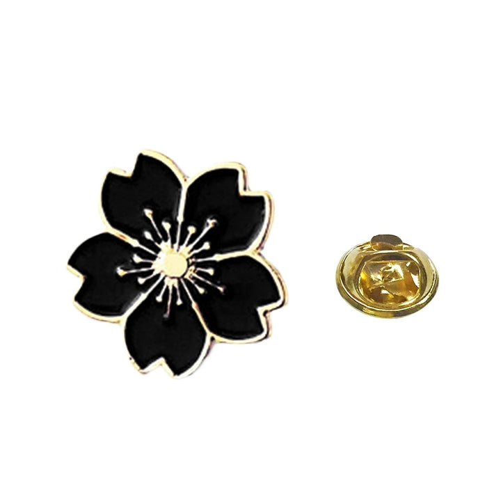 Sweet Women Cherry Blossom Flower Enamel Brooch Pin Suit Collar Badge Jewelry Image 2