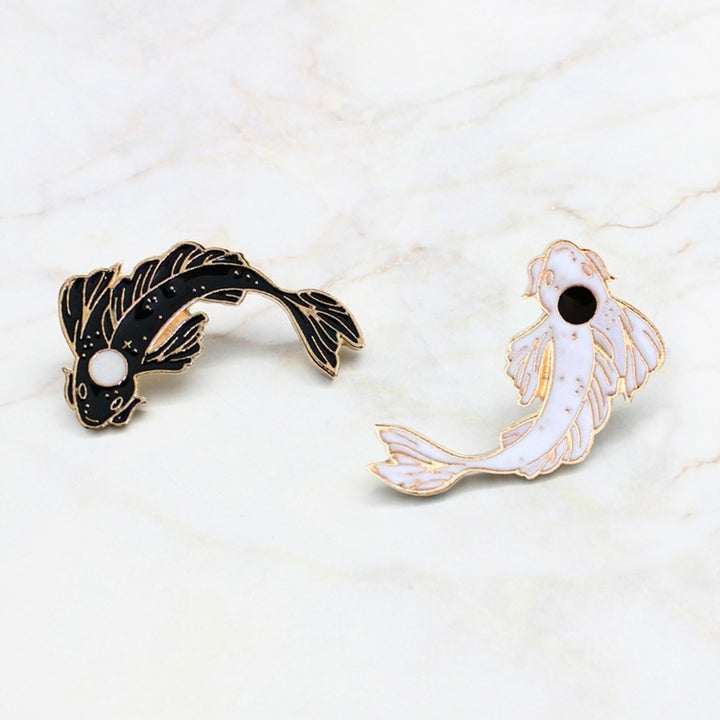 Unisex Cartoon Goldfish Carp Fish Enamel Brooch Pin Bag Badge Accessory Gift Image 12