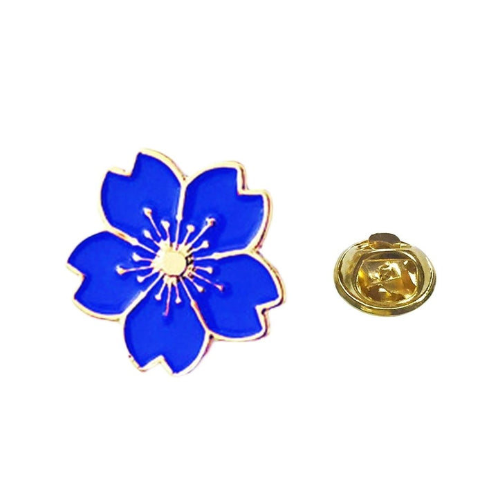 Sweet Women Cherry Blossom Flower Enamel Brooch Pin Suit Collar Badge Jewelry Image 4