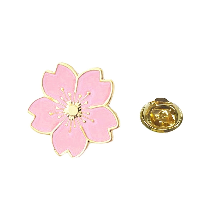 Sweet Women Cherry Blossom Flower Enamel Brooch Pin Suit Collar Badge Jewelry Image 6