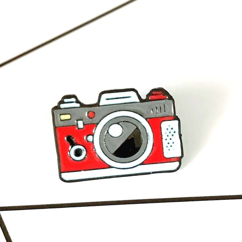 Men Women Camera Shape Enamel Brooch Pin Corsage Jacket Bag Badge Accessory Image 11