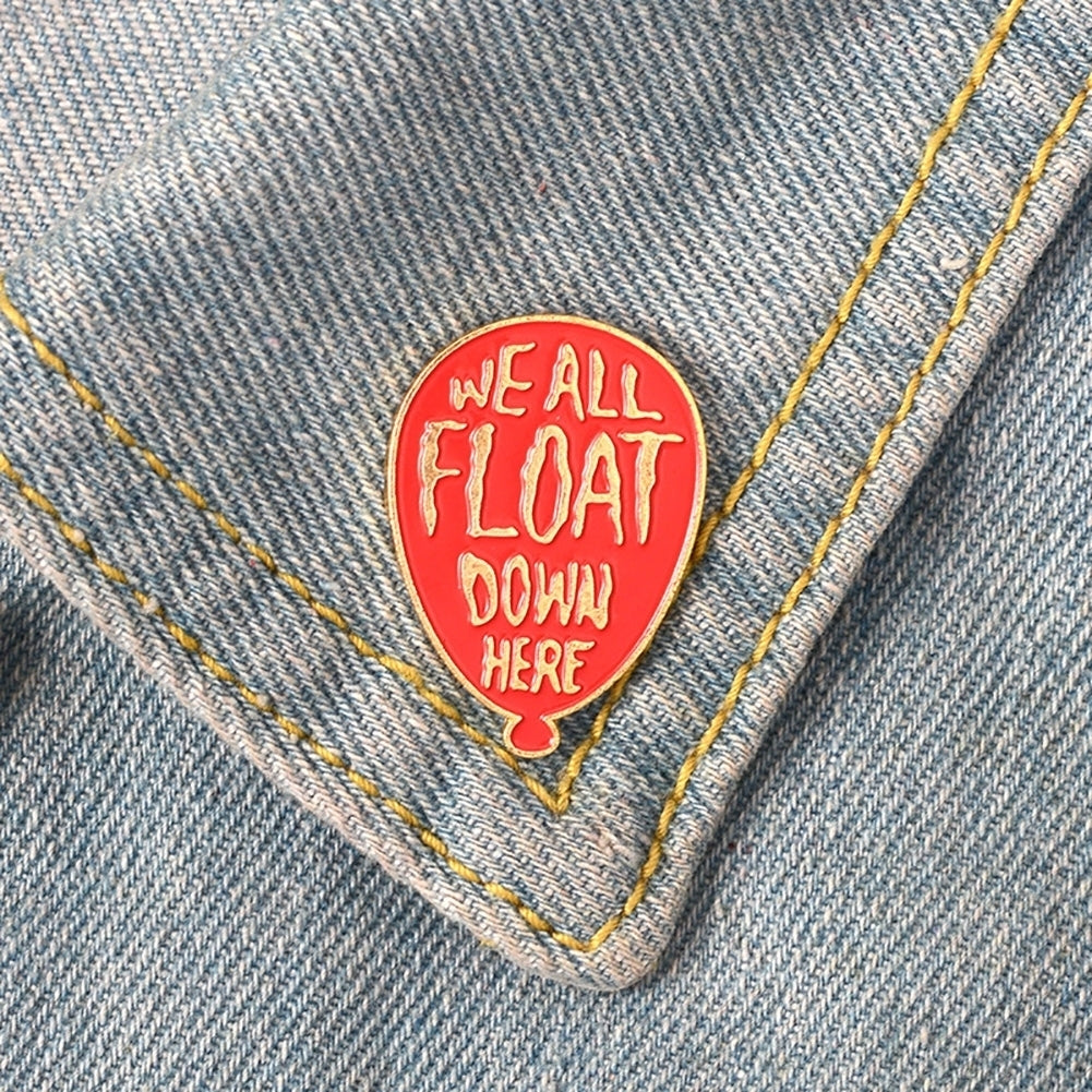 Cartoon Balloon Letters Enamel Brooch Pin Denim Jacket Collar Bag Badge Decor Image 6