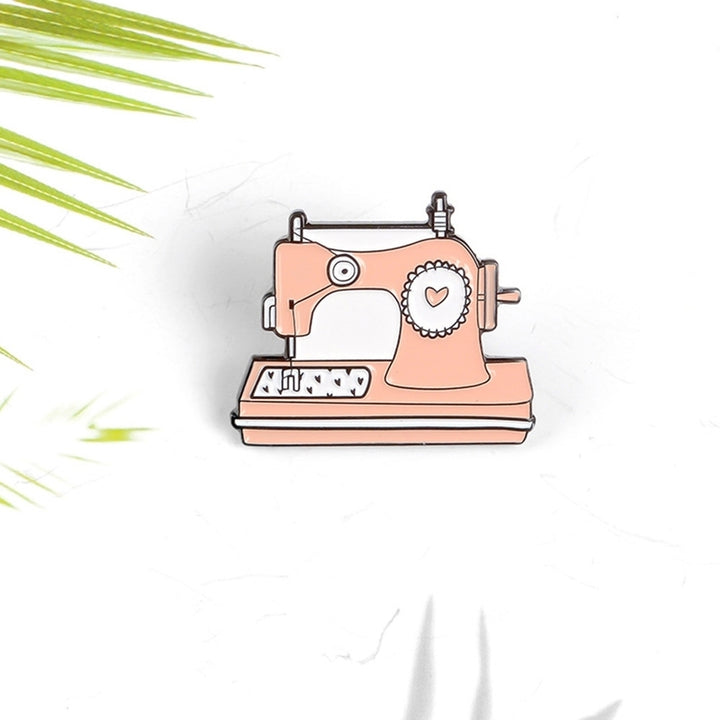 Cartoon Unisex Sewing Machine Shaped Enamel Brooch Pin Handcraft DIY Badge Gift Image 6