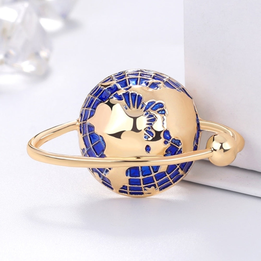 Fashion Unisex Globe Alloy Enamel Brooch Pin Badge Lapel Denim Jacket Decor Image 3