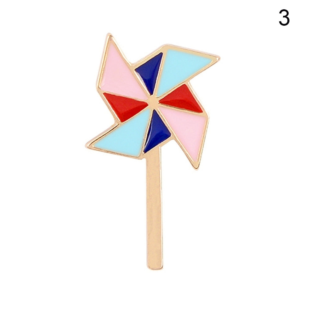 Cute Unisex Game Console Windmill Enamel Shape Brooch Pin Bag Badge Accessory Image 2