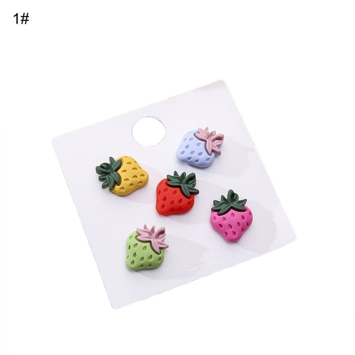 5/10Pcs Cute Women Strawberry Flower Brooch Pins Clothes Cardigan Shawl Clips Image 11