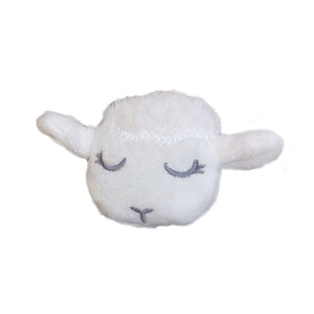 Cute Girls 3D Plush Lamb Elastic Hair Rope Ponytail Holder Brooch Pin Bag Decor Image 2