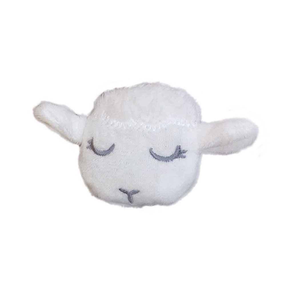 Cute Girls 3D Plush Lamb Elastic Hair Rope Ponytail Holder Brooch Pin Bag Decor Image 1