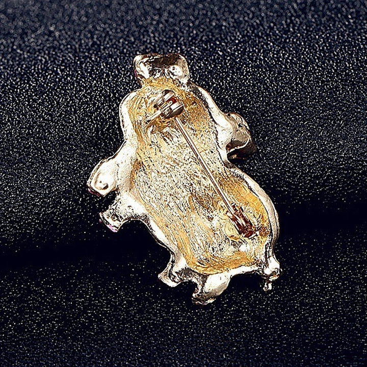 Women Rhinestone Inlaid Pig Brooch Pin Corsage Bag Badge Cloth Jewelry Accessory Image 4