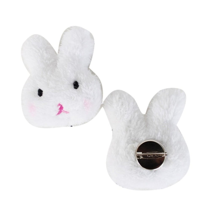 Lovely Rabbit Bear Plush Doll Brooch Pin Bag Decoration Jacket Lapel Accessory Image 4