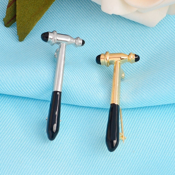 Unisex Injector Scalpel Hammer Shape Brooch Pin Bag Badge Lapel Jewelry Gift Image 10