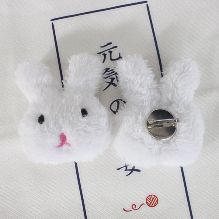 Lovely Rabbit Bear Plush Doll Brooch Pin Bag Decoration Jacket Lapel Accessory Image 12