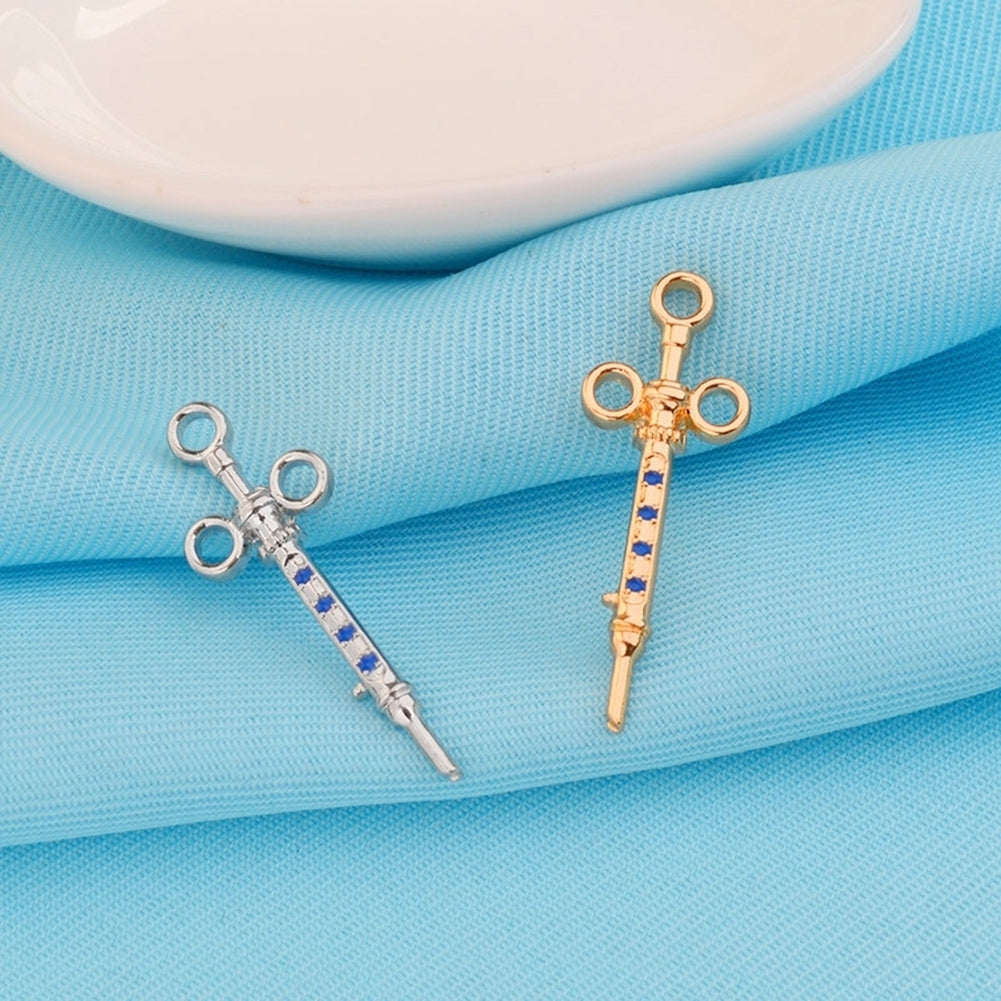 Unisex Injector Scalpel Hammer Shape Brooch Pin Bag Badge Lapel Jewelry Gift Image 12