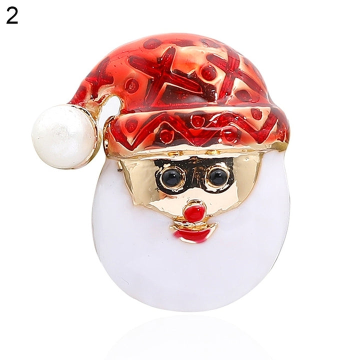 Cute Alloy Christmas Xmas Tree Santa Claus Stocking Hat Brooch Pin Jewelry Gift Image 4