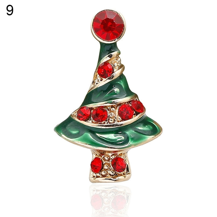 Cute Alloy Christmas Xmas Tree Santa Claus Stocking Hat Brooch Pin Jewelry Gift Image 12