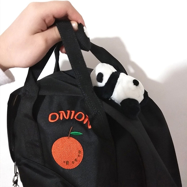 Cute Cartoon Plush Panda Brooch Pin Buckle Clothes Lapel Backpack Decor Gift Image 3