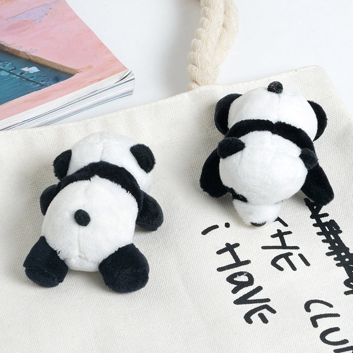 Cute Cartoon Plush Panda Brooch Pin Buckle Clothes Lapel Backpack Decor Gift Image 4