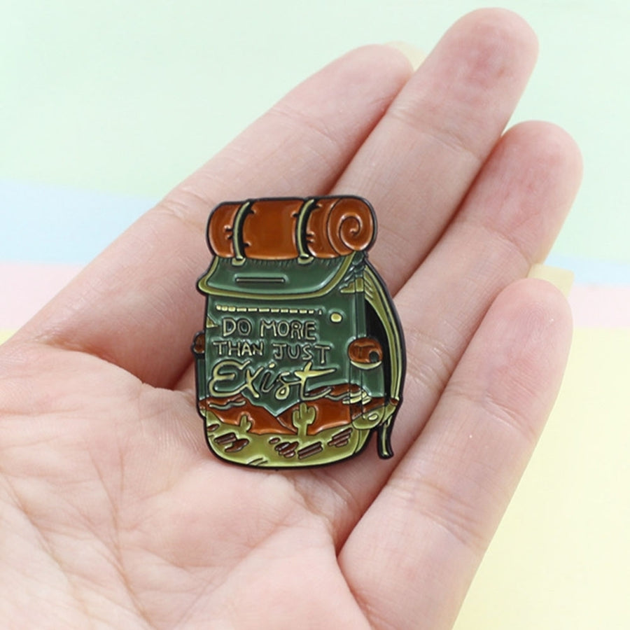 Unisex Fashionable Treasure Bag Brooch Pin Alloy Badge for Adventure Lovers Image 1