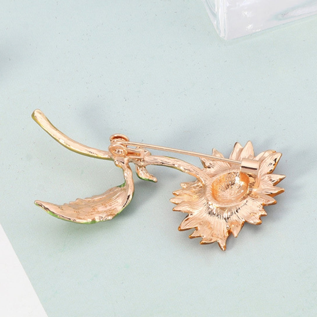 Summer Style Sunflower Shape Jewelry Gift Creative Brooch Pin for Party Image 9