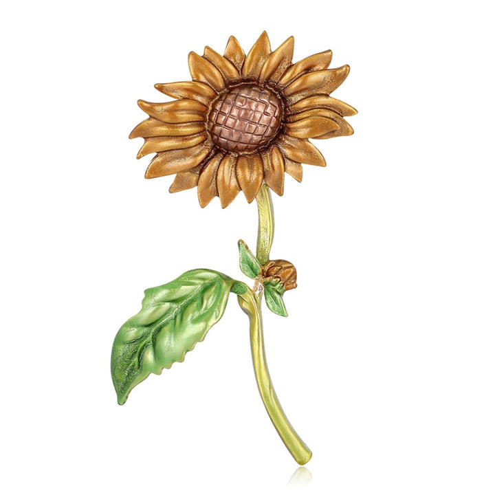 Summer Style Sunflower Shape Jewelry Gift Creative Brooch Pin for Party Image 10