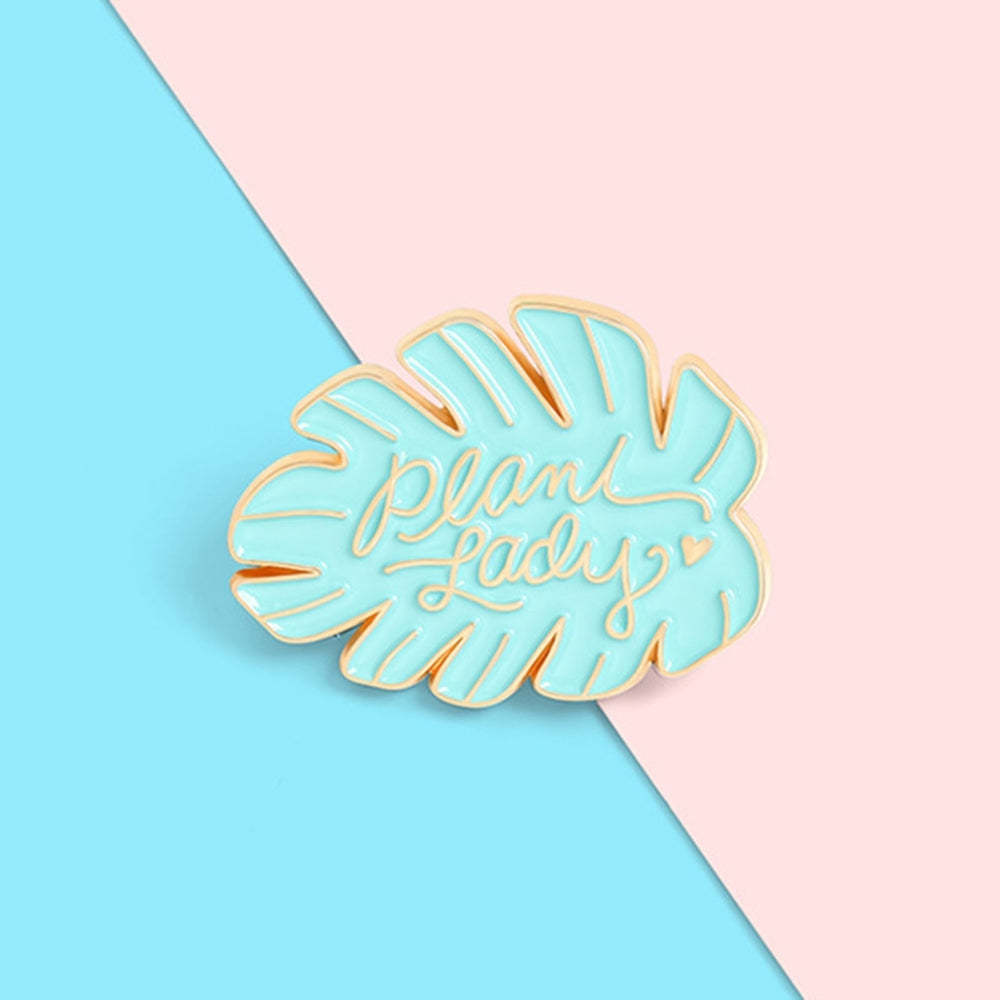 Cartoon Enamel Pin Leaf Brooch Shirt Lapel Badge Clothes Accessory Jewelry Gift Image 2