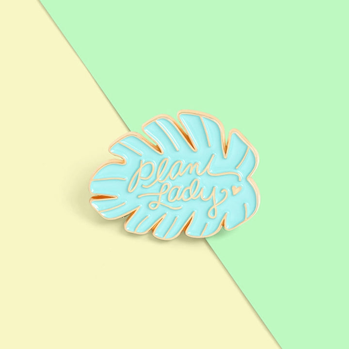 Cartoon Enamel Pin Leaf Brooch Shirt Lapel Badge Clothes Accessory Jewelry Gift Image 4