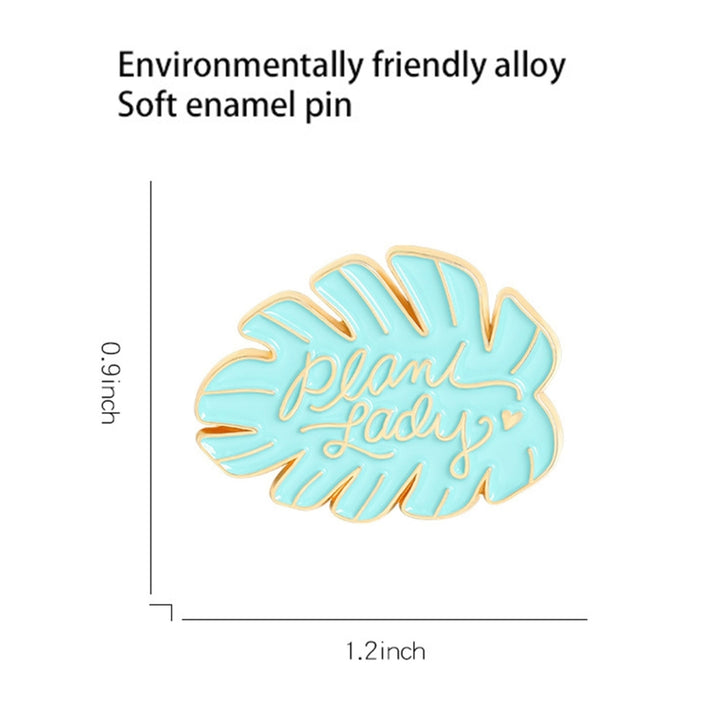 Cartoon Enamel Pin Leaf Brooch Shirt Lapel Badge Clothes Accessory Jewelry Gift Image 4