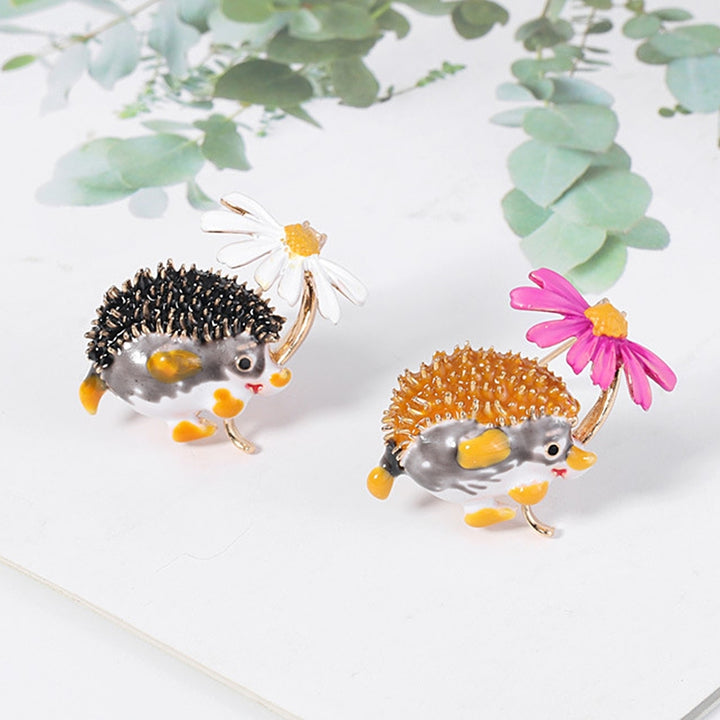 Creative Hedgehog Flower Shape Brooch Pin Clothes Bag Jewelry Accessory Gift Image 3