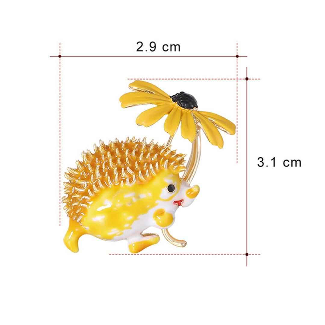 Creative Hedgehog Flower Shape Brooch Pin Clothes Bag Jewelry Accessory Gift Image 4