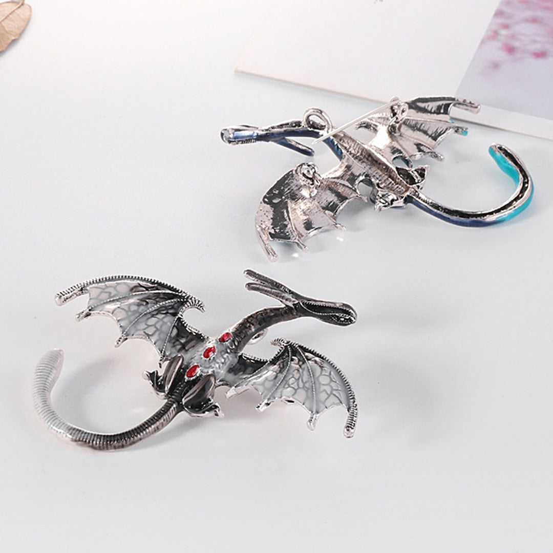 Punk Dragon Flying Shape Brooch Pin Lapel Clothes Bag Jewelry Accessory Gift Image 2