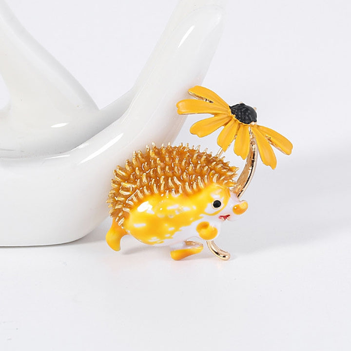 Creative Hedgehog Flower Shape Brooch Pin Clothes Bag Jewelry Accessory Gift Image 6