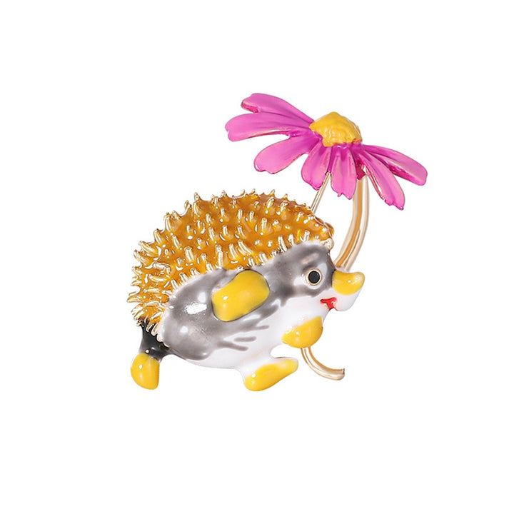 Creative Hedgehog Flower Shape Brooch Pin Clothes Bag Jewelry Accessory Gift Image 10