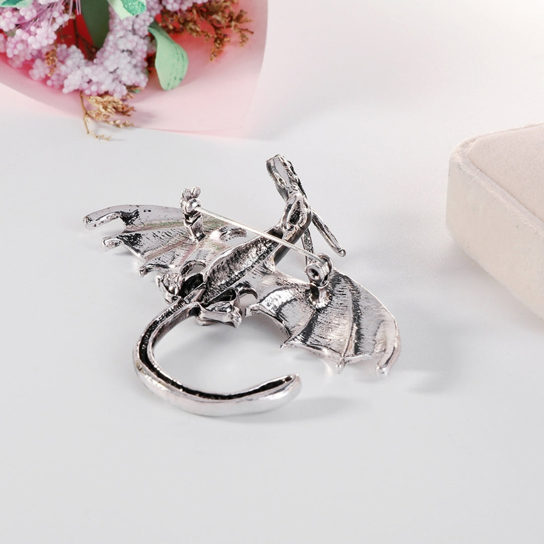 Punk Dragon Flying Shape Brooch Pin Lapel Clothes Bag Jewelry Accessory Gift Image 8