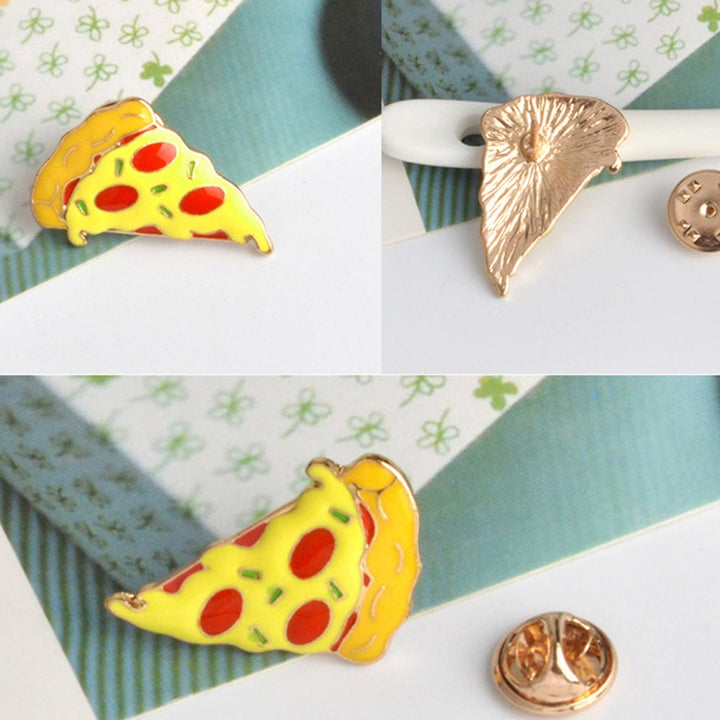 Creative Mini Burger Pizza Hot Dog Cartoon Lapel Pin Costume Jewellery for Clothes Decor Image 6