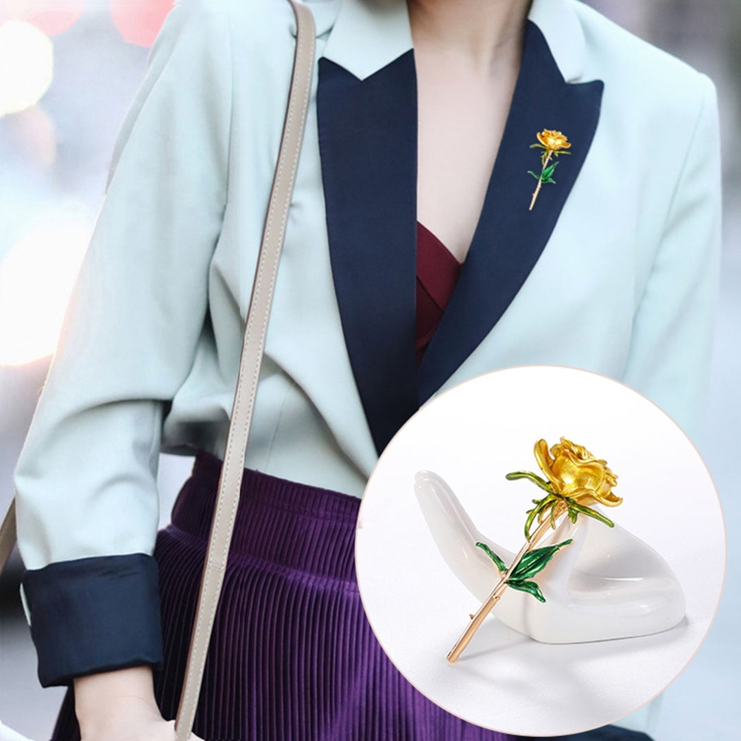 Brooch Find Workmanship Decoration Delicate Alloy Flower Corsage for Clothes Image 3