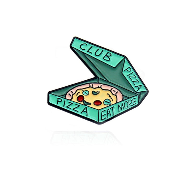 3Pcs Brooches Enamel Decorative Fashion Accessory Sliced Pizza Enamel Badge Lapel Pins for Backpack Image 6