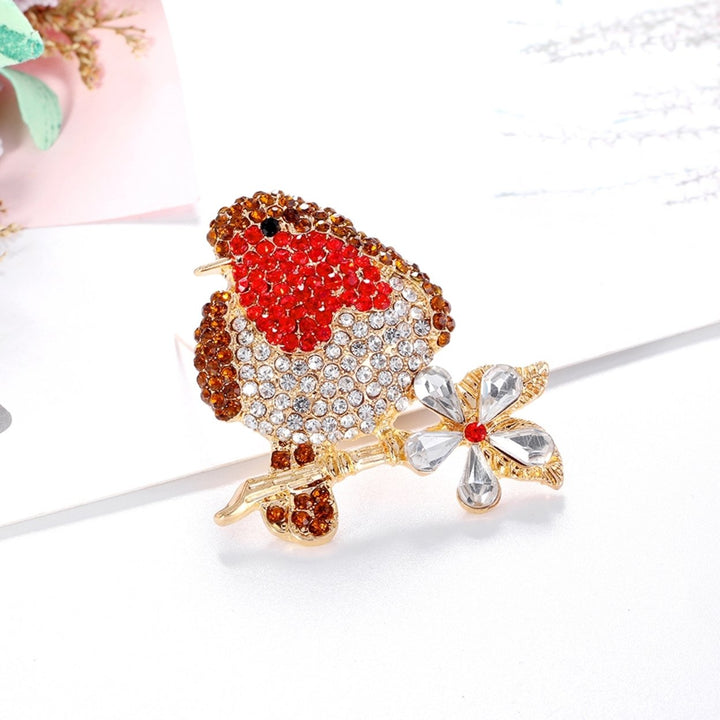 Breast Pin Multi-color Clothes Accessories Retro Floral Rhinestone Brooch Pin for Party Image 10